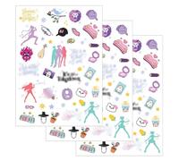 OPVYAEU 3 Tatouages Éphémères Enfant Kpop Anniversaire Tatouage Ephemere Kpop Kit Tatouage Enfant Poster Kpop Décoration Anniversaire Kpop Jouet Tatouage Kpop