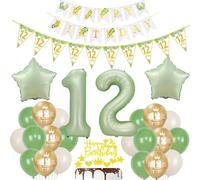 or ballon 12 ans anniversaire décoration vert olive gâteau 12 ans anniversaire fille garcon Décoration anniversaire 12 ans fille or ballon transparent 12 ans anniversaire garcon fille ballon