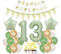 or ballon 13 ans anniversaire décoration vert olive gâteau 13 ans anniversaire fille garcon Décoration anniversaire 13 ans fille or ballon transparent 13 ans anniversaire garcon fille ballon