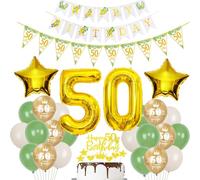Or Ballons 50 ans anniversaire femme homme Décoration gâteau Décoration anniversaire 50 ans femme Ballon décoration 50 ans anniversaire homme Ballon fête décoration vert olive Ballon 50