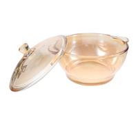 Or Bol à Soupe en Verre 1000ml Résistant à Chaleur Micro-ondes | Verre, Compatible Micro-ondes, Résistance aux Rayures L’usure, Format 1000ml Cuisine