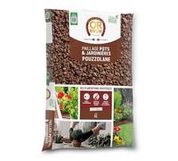 OR BRUN Paillage De Pouzzolane - Protection des Plantes - 6L | Préserve L'Humidité - Pots & Jardinières - Utilisable en Agriculture Biologique - OBRPPOU6U