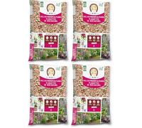 OR BRUN Paillage Massifs & Fleurs OBRPCLA6U - 6L - Plaquettes de Bois Naturel (Lot de 4)