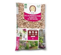 OR BRUN Paillage Massifs & Fleurs - Plaquettes de Bois Naturel - 6L | Protection des Plantes - Décoratif - Jardin & Massifs - Utilisable en Agriculture Biologique - OBRPCLA6U