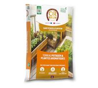 Or Brun Terreau Potager & Plantes Aromatiques - Croissance Rapide - 6L | Utilisable en Agriculture Biologique - OBRTARO6U