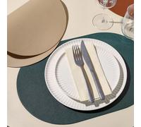 Ora gloss Assiette plate en porcelaine D26.5 Salt and Pepper