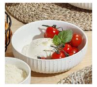 Ora Gloss Bol en Porcelaine D15.5 xH5.5cm Salt and Pepper