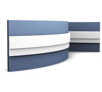 Orac Decor P9900F LUXXUS Cimaise Corniche Moulure flexible Profil | 2 m