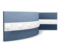 Orac Decor P9902F Cimaise Frise Moulure flexible Moulure décorative Moulure en stuc 2 m