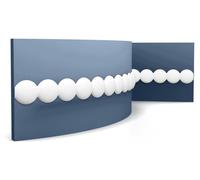 Orac Decor P9903F Cimaise Frise Moulure flexible Moulure décorative Moulure en stuc 1,17 m