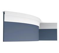 Orac Decor PX198F MODERN U-STEPS Cimaise Moulure décorative flexible Plinthe Corniche 2 m