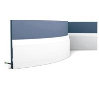 Orac Decor SX104F LUXXUS Plinthe Moulure flexible Moulure décorative Plinthe 2 m