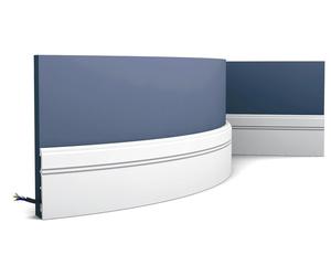 Orac Decor SX105F LUXXUS Plinthe flexible Profil Protection de câble | 2 m
