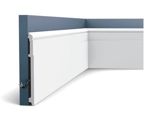 Orac Decor SX156 LUXXUS Plinthe Profil décoratif Protection de câble | 2 m