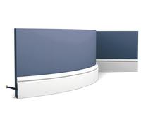 Orac Decor SX165F AXXENT Plinthe flexible Protection de câble antichoc | 2 m