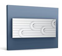 Orac Decor W212 MODERN VALLEY LOOP 3d panneau mural Dalle pour mur et plafond Élement décorative Moulure en stuc 2 m