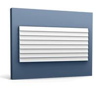 Orac Decor WX204-2600 MODERN RIPPLE 3d panneau mural Dalle pour mur et plafond Élement décorative Moulure en stuc 2,6 m