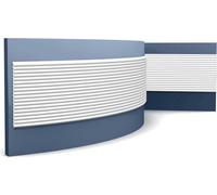 Orac Decor WX210F 3d panneau mural Lambris mural Panneau acoustique Moulure décorative Moulure en stuc 2 m