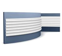 Orac Decor WX211F 3d panneau mural Lambris mural Panneau acoustique Moulure décorative Moulure en stuc 2 m