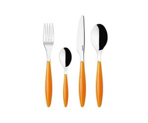 Orange transparent MÉNAGÈRE 24 PIECES "FEELING"