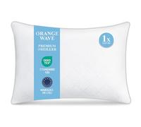 Orange Wave Oreillers 50x70 cm Lot de 1, Oreiller en Microfibre Moelleux, Hypoallergénique, Lavable, Oreillers Qualité Hotel Idéal pour Dormeurs sur Le Côté et Le Dos, Coussin Respirant et Doux