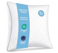 Orange Wave Oreillers 60x60 cm Lot de 1, Oreiller en Microfibre Moelleux, Hypoallergénique, Lavable, Oreillers Qualité Hotel Idéal pour Dormeurs sur Le Côté et Le Dos, Coussin Respirant et Doux