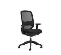 Orangebox Chaise de Bureau Ergonomique, Do Better, Soutien Lombaire, Noir | Maille technique, accoudoirs réglables en hauteur, réglages du siège, roulettes tous sols, jusqu'à 150 kg