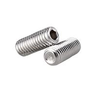 ORANXIN Douille Hexagonale Vis de pression Acier inoxydable 304 Point de tasse Hexagone Vis sans tête Boutons Allen M3 x 4mm 50 Pièces