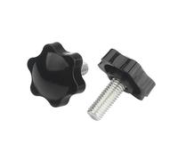 ORANXIN M10 x 35mm 4 Pcs étoile Vis à oreilles Diamètre de la tête 38mm Bouton Poignée Vis de serrage Resserrer Poignées Plastique Vis de poignée