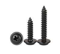 ORANXIN M2 x 6mm 100 Pcs Tête ronde Vis auto taraudeuses Avec rondelle Acier inoxydable 304 Croix Tête bombe Vis à bois