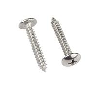 ORANXIN M3 x 8mm 50 Pcs Tête ronde Vis à bois 304 Acier inoxydable Vis cruciformes Tête de Champignon Vis autotaraudeuses Fixations