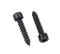 ORANXIN M3 x 8mm 50 Pcs Vis autotaraudeuses Niveau 8.8 Acier au carbone Tête cylindrique Conférencier Trompette Capuchon de douille Vis à bois Noir