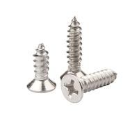 ORANXIN M5 x 45mm 20 Pcs Acier inoxydable 304 Croix Fraisée Vis à bois Auto forage Tête plate allonger Vis autotaraudeuses