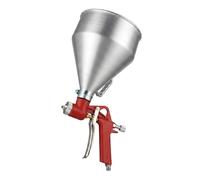ORAZIO Pistolet à Crépir Pneumatique 1-1/2 Gallon avec Tasse en Aluminium et 3 Buses, Pistolet à Peinture Texturée Alimentation par Trémie pour Plafond Mur Rendu Cloison Sèche Plâtre Peinture 221470
