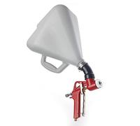 Orazio Pistolet à Crépir Pneumatique 10L 3 Buses, Pistolet à Peinture Texturée Alimentation par Trémie pour Plafond Mur Rendu Cloison Sèche Plâtre Peinture 221473