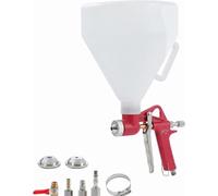 Orazio Pistolet à Crépir Pneumatique 5L 3 Buses, Pistolet à Peinture Texturée Alimentation par Trémie pour Plafond Mur Rendu Cloison Sèche Plâtre Peinture 221471