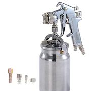 ORAZIO Pistolet de Pulvérisation de Peinture à l'air, Professionnelle 1000ml 1,8mm Buse Haute Pression Grand Volume d'alimentation par Aspiration Pistolet de Peinture 225260