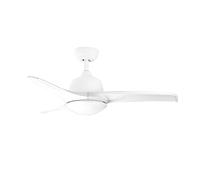 Orbegozo CP 126105 Ventilateur de plafond 105 cm moteur DC 35 W 6 vitesses 3 pales silencieux télécommande réversible été/hiver LED 24 W 1200 lm 3000-6500 K minuterie 1-8h 2 tiges incl.