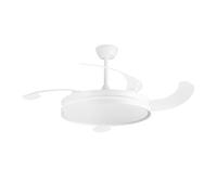 Orbegozo CP 157132 Ventilateur de plafond XXL | pales rétractables | Moteur DC | 45 W | 10 V | LED CCT réglable (lumière LED 60 W) | Ultra silencieux | Fonction hiver/été