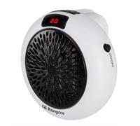 Orbegozo CR 4000 Mini Chauffage Plug-in Céramique - Puissant et Programmable - Idéal pour les Petits Espaces - Affichage LED et Thermostat Réglable - Sans Fil - 600W