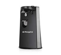 Orbegozo CU 6500 - Ouvre-boîtes électrique, y compris décapsuleur et aiguiseur de couteaux, allumage automatique par pression, puissance de 60 W
