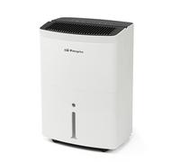 Orbegozo DH 3010 Déshumidificateur 30 l/jour Surface 140 m² Affichage LED Gaz écologique R290 Minuterie 24 h Grand réservoir 5,5 l Filtre lavable Roues et poignée récupérables Consommation 490 W