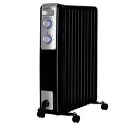 Orbegozo RN 2500 - Radiateur à bain d’huile, 11 éléments, 2000 W, lampe à LED, thermostat réglable, range-câbles, roulettes pivotantes