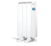 Orbegozo RRE 510 Radiateur à économie d'énergie, 3 éléments chauffants, écran numérique LCD, télécommande, programmable, 500 W, aluminium, blanc