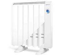 Orbegozo RRW 1000, radiateur à huile, compatible Android, compatible iOS, pour intérieur, à poser au sol ou au mur, couleur blanche, aluminium