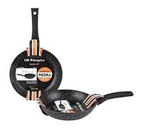 Orbegozo SFB 8022 Poêle en aluminium forgé, 22 cm, surface antiadhésive, Noir