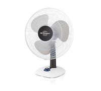 ORbegozo TF 0133 - Ventilateur de table, oscillant, 3 vitesses, hélices de 30 cm de diamètre, poignée, 40 W, témoin lumineux à LED, blanc
