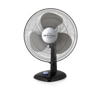 Orbegozo TF 0144 - Ventilateur de bureau, oscillant, 3 vitesses, diamètre de l'hélice 40 cm, poignée, 50 W, témoin lumineux LED, noir