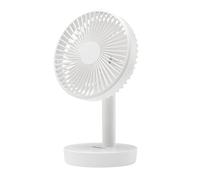 Orbegozo TF 1016 Ventilateur de bureau USB-C 9 W 16 cm batterie 4000 mAh 4 vitesses oscillant 90° jusqu'à 11h autonomie compacte légère base antidérapante réglage hauteur manuelle 30 cm indicateur LED