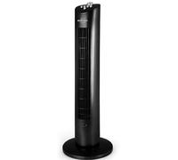 Orbegozo TW 0800 - Ventilateur colonne avec minuterie, plateau pour huiles essentielles, 3 vitesses, mouvement oscillant, 60 W, noir